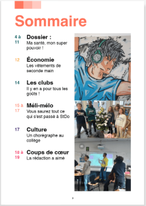 projet magazine - Collège St Donatien Nantes